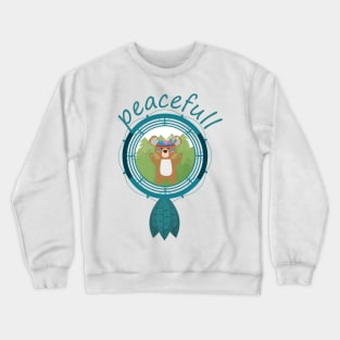 dreamcatcher indian teddy Crewneck Sweatshirt